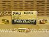 50 Round Box - 40 Cal SW 180 Grain FMJ Sellier Bellot Brass Case Ammo - SB40B